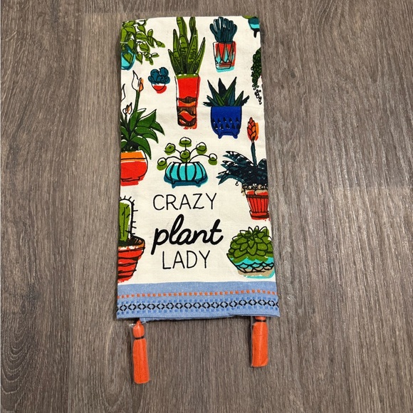 Crazy Plant Lady Decorative Towel - Multicolor - Picture 1 of 1